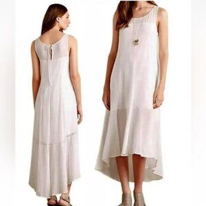 Anthropologie Leifsdottir white gauze maxi dress